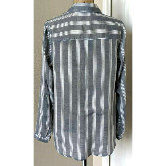 Fred David Blouse Long Sleeve Button-Down Collared - Picture 6 of 10